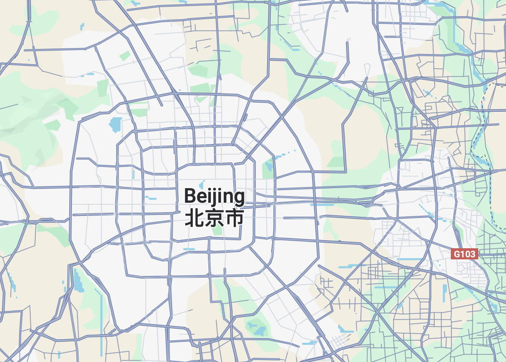 Map of 北京
